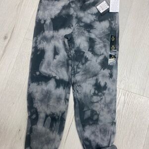 Art Class Charcoal and Light Gray Tie-Dye Joggers